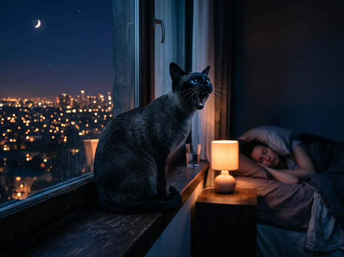 Adopted Cat Meowing All Night: How to Stop It